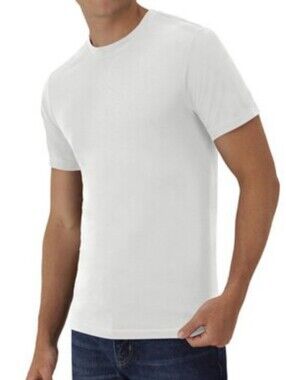 -- 5 White Crew Neck T-Shirt Men's Size XLarge Casual